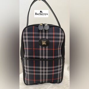 BURBERRYS Nova Check Canvas Top Handle Bag